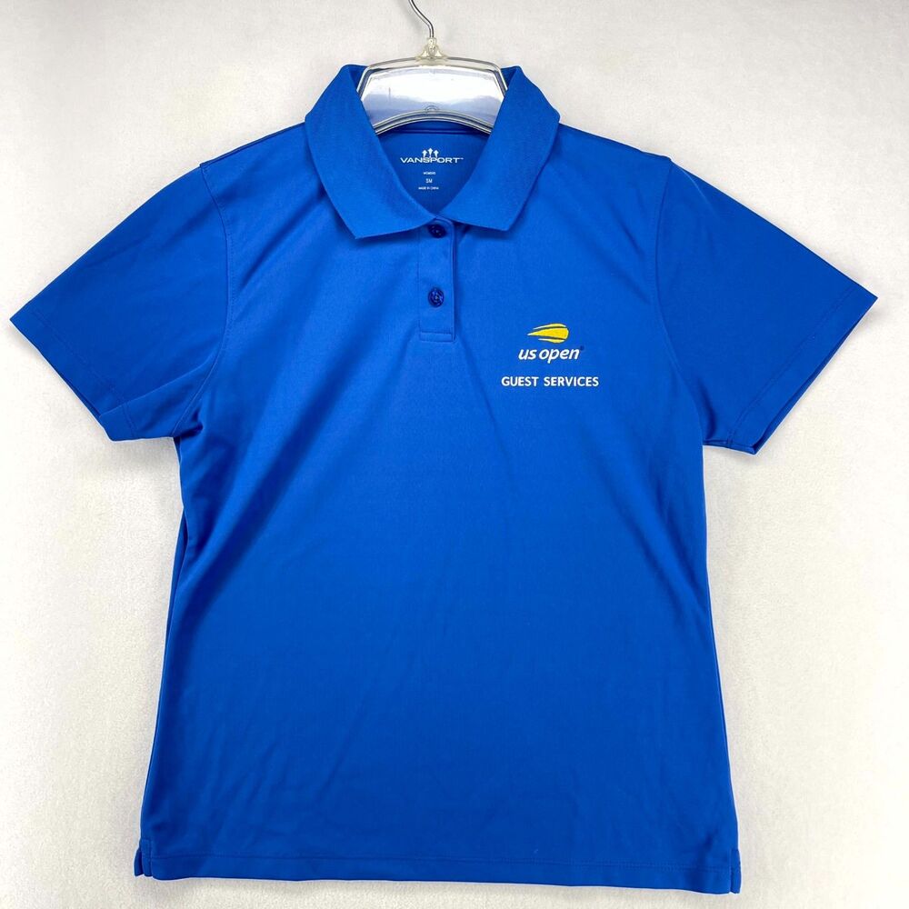 US Open Guest Services Button‎ Front Embroidered Polo Ladies Size S
